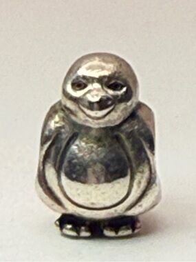 Retired Pandora Smooth Head Penguin Charm 790423 925 ALE